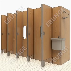Top Mounted Toilet Partition Wall with Full Privacy and Fire Resistance