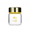 150ml 200ml Edible Glass Honey Jars Round Shape Custom Logo for sale