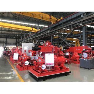 Wholesale Red Fire Fighting Pump Set Diesel engine Fire Fighting Water Pump 500 gpm 130 psi from china suppliers