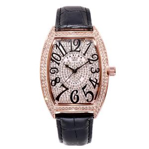 White Dial Quartz Watch Movement Time Display Waterproof 3ATM 40mm