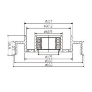 160mm 6PK 10PA17C AC Compressor Clutch HONDA ACCORD 2.3
