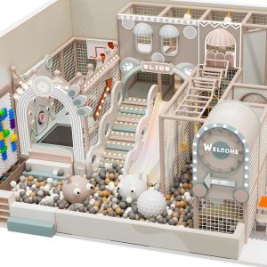 Clock Themed Custom Indoor Playground Wear Resistant Toddler Indoor Playground