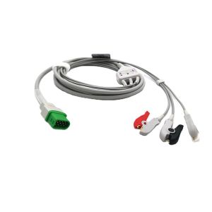 12 Pin Connector ECG Cable AHA Compatible For Mindray Datascope Passport V V12