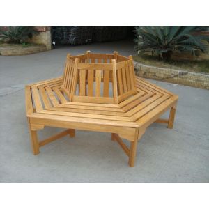China China LFurniture Circular Quinquangular Wooden Bench-19 on sale