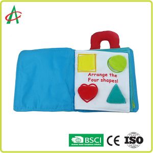 ISO BSCI Family Early Education 3d Cloth Book Polyester fabric