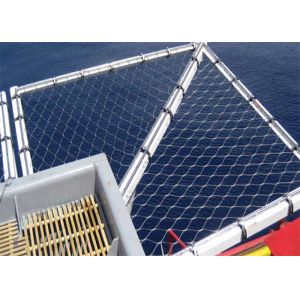 Wholesale SS304 Diamond Hole Shape Woven Helideck Safety Net for delideck from china suppliers