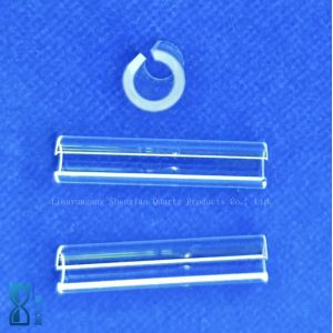High Transparencye Fused Silica Custom Semicircular Quartz Tubes Glass Pipe