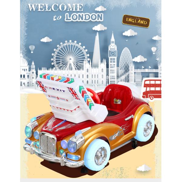 Entertainment Coin Operated Kiddie Ride Video Swing Arcade Game Machine With Music