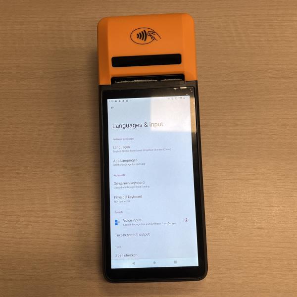 Quality 3.8V 6400mAh Handheld Pos With 16G/64G Storage And Android12/13 Operating System for sale