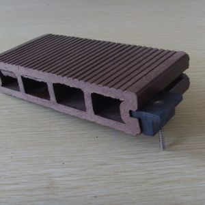 Hollow WPC Decking Flooring and DIY Tiles for Outside Garden Wood Tile