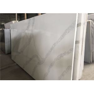Luxury Kitchen Artificial Stone Calacatta White Quartz Countertop Slab