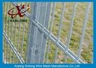 Double Loop Wire Mesh Fence Double Wire Mesh Fence Powder Coated For Boundary
