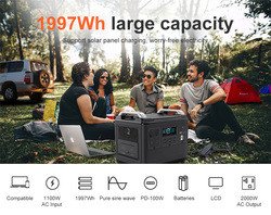 New energy generator MPPT input two-way 2000W quick lifepo4 portable power