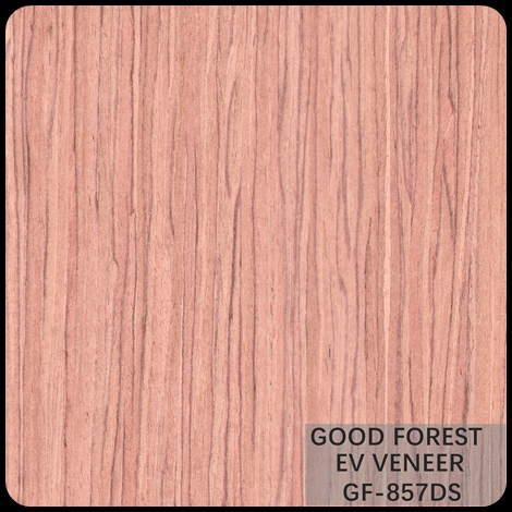 Straight Grain Engineered Wood Veneer EV Bubinga Veneer Plywood