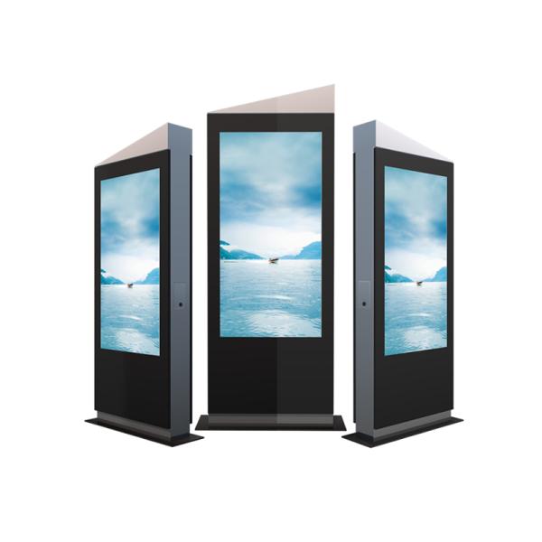 High Brightness Outdoor LCD Digital Signage Floor Standing Android / PC System
