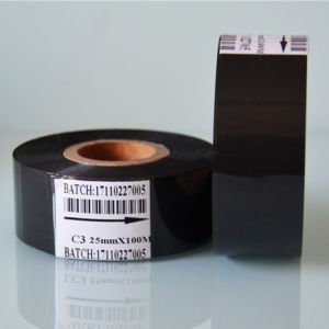 Hot Stamping Foil Barcode Ribbon for Food Industry Coding Dates 30mm*100mtr