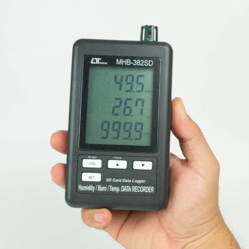 LUTRON MHB-382SD Customizable Humidity Thermometer Barometer with 1 Year