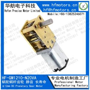 Hofon Motor 12mm large torque with Self-locking function DC Worm Gear Motor for