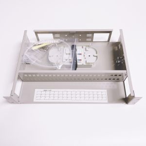 Wholesale 19inch 2U 48 Ports SC Simplex LC Duplex Fiber Optic Patch Panel Box with Cold Rolled Steel Construction from china suppliers