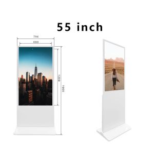Floor Standing All In One Digital Signage 55 Inch LCD Touch Screen 1920*1080