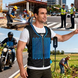 China Ergonomic fit Intelligent Cooling Vest tailored for comfort and heat management during extended outdoor work periods on sale