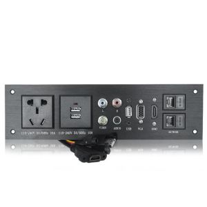 USB Charging Office Station Screen Socket / Aluminum Power Panel Socket