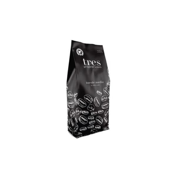 12oz Box Bottom Zip Lock Coffee Bean Black Packaging Pouch With One-Way