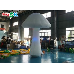 Giant Mushroom Inflatable Lighting Decorations 2ft Diameter For Theme Park