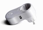 Safe Wifi Smart Plug Socket Switch , USB Charger App Controlled Plug Socket