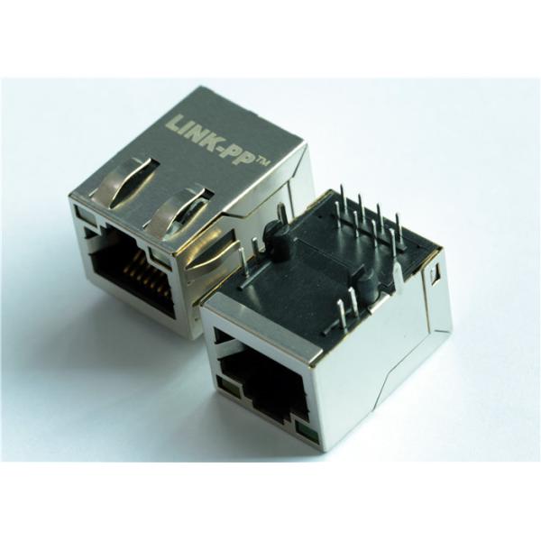 Quality 46F-1207GYD2NL 10/100Base-T Single Rj45 Female Jack Magnetic Connector for sale