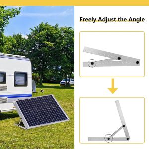 4'X8 Adjustable Solar Panel Tilt Mount Aluminum Material Easy Installation