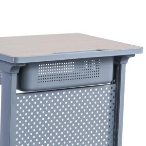 Aluminum Office Furniture Fixed Height Classroom Student Desk Rust Resistant