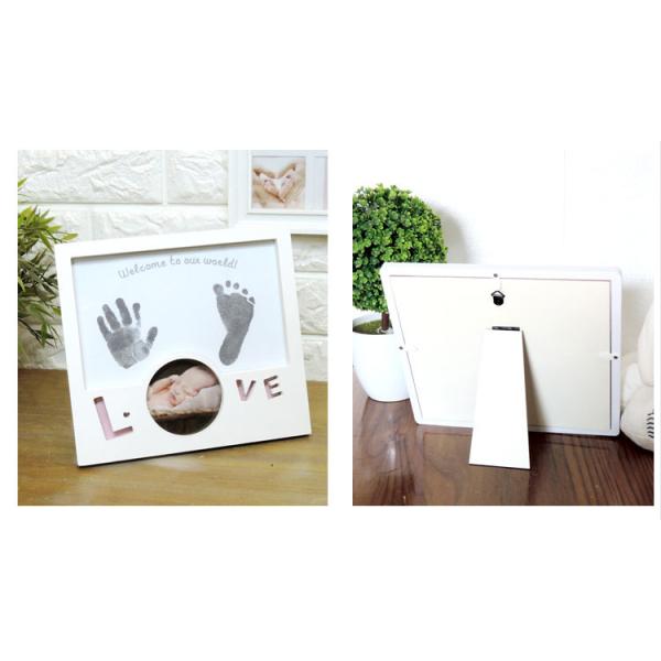 Custom Baby Birth Souvenirs Inkless Handprint / Footprint Photo Frame for Parents Gift