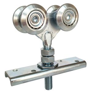 Wholesale Furniture Sliding Hanging Door Rollers 38mm Steel Ball With Forge Centre Fixing Plate from china suppliers