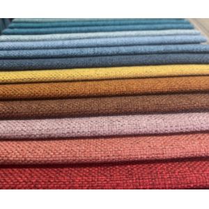 Upholstery Soft Sofa 100%polyester Faux Linen Look Fabric