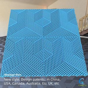 40x40cm Interlocking Shop Floor Mats Anti Slip Plastic Garage Floor Mats