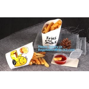 French fries cone,chips french fries packaging,Size Kraft Cardboard Cone French