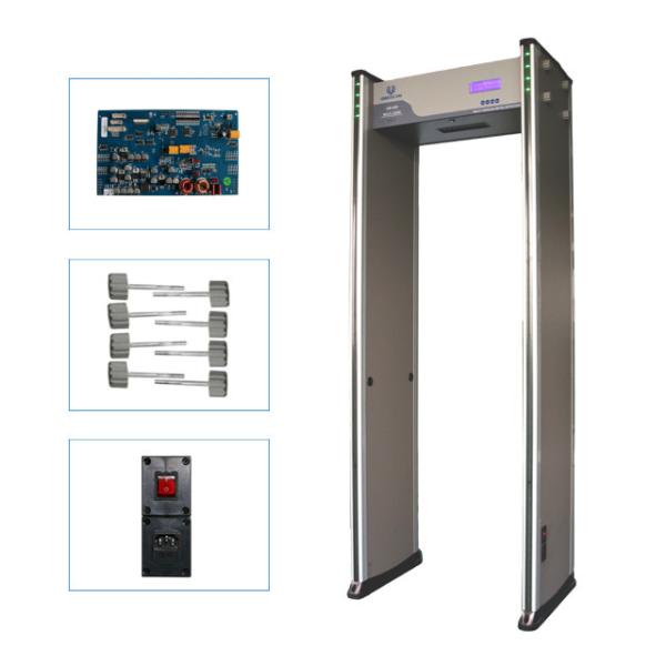 Small LCD Screen Gate Metal Detector Walk Through English Operating Software