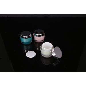 hand lip crystal pump empty square white Screen Printing Airless 30ml Cosmetic