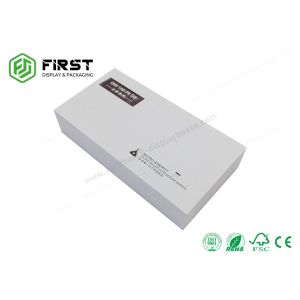 White Cardboard Rigid High End Gift Boxes Handmade Hot Stamping Logo With Lid