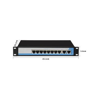 10 / 100M Industrial Ethernet Switch , 2Gbps Bandwidth Industrial Gigabit