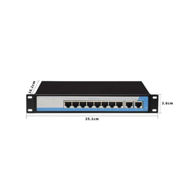 10 / 100M Industrial Ethernet Switch , 2Gbps Bandwidth Industrial Gigabit
