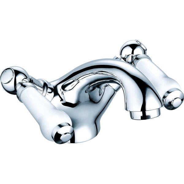 Quality Double Handle Bath Mixer Faucet with Chrome Finish For Bath T8352 for sale