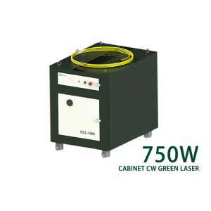 China Single Mode 750W Green CW Fiber Laser Cabinet Type on sale