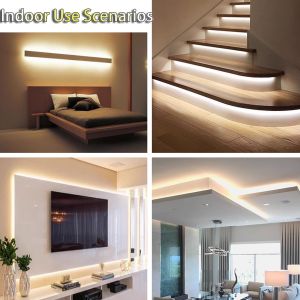 COB Light Strip 24V Low Voltage Self-Adhesive No Strobe Linear Design for Living