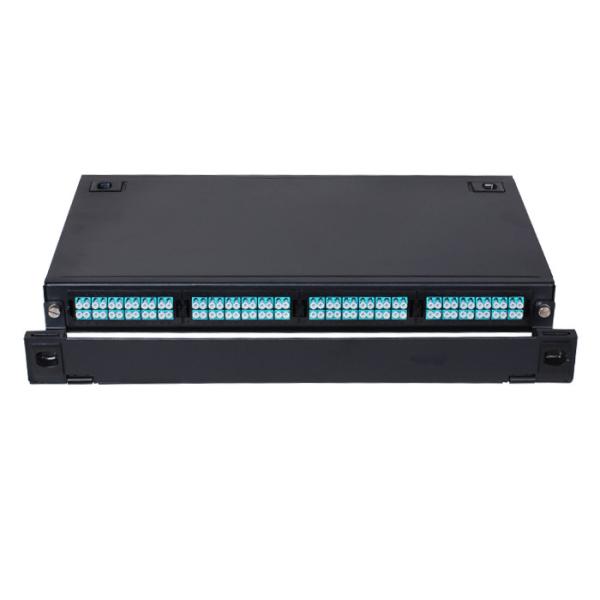 Quality Fiber Optical MTP MPO Optical Fiber Patch Cord OM4 FTTH LC Quad Adapter Max Modular for sale