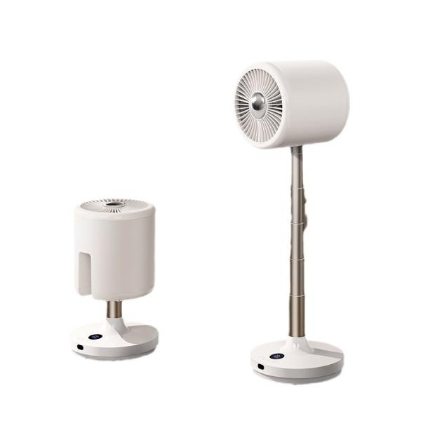 Power Source usb Rechargeable Floor Standing Fan With Light Portable Desk Table Fan