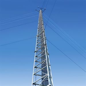3 Legs Network Radio 5G Antenna Guyed Wire Tower Triangular Galvanized Steel