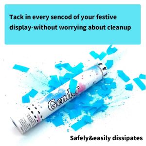 Air Compressed Power Black and Gold Disposable Confetti Cannon for Best Party