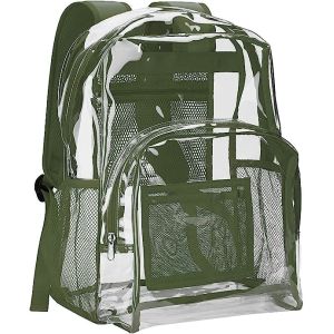 Transparent Clear Backpack See Through Security Clear Backpack Heavy Duty